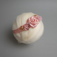 Load image into Gallery viewer, Newborn Floral Headpiece - Blush