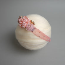 Load image into Gallery viewer, Newborn Floral Headpiece - Blush