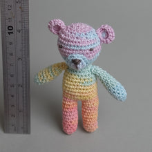 Load image into Gallery viewer, Newborn Crochet Toy - The Rainbow Bear Purple
